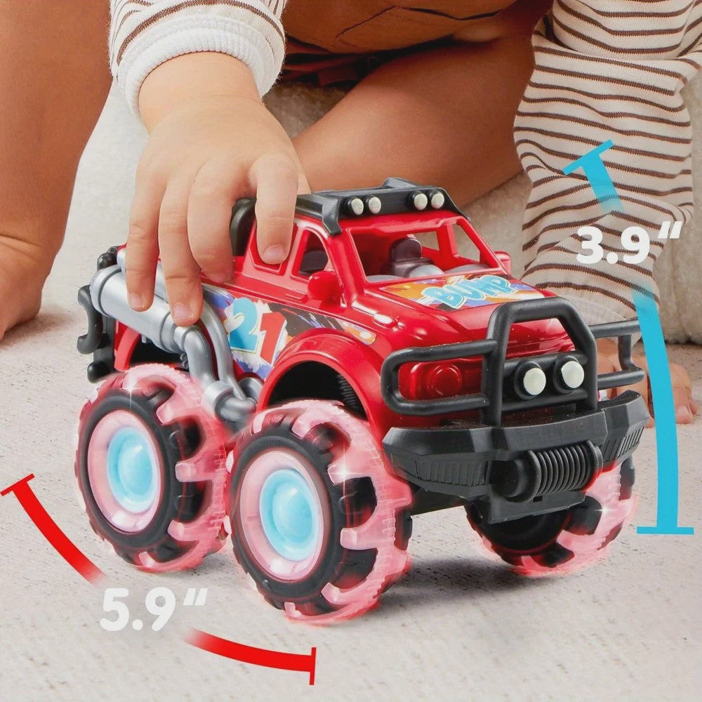 JOYFY 3-Pack Monster Trucks met Verlichte LED Wielen - Frictie Speelgoed voor Kinderen