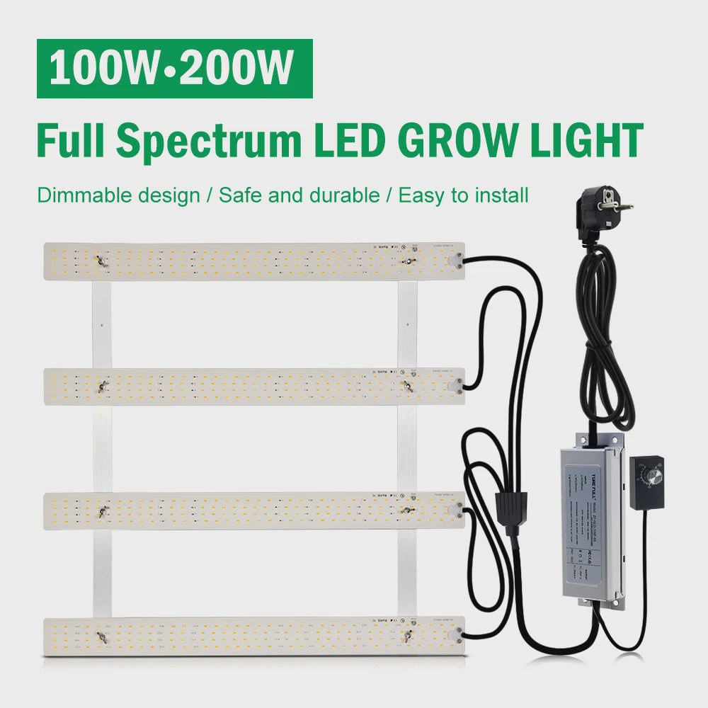 Full Spectrum LED Groeilamp 100W-200W Dimbare Plantlamp voor Groenten en Bloemen