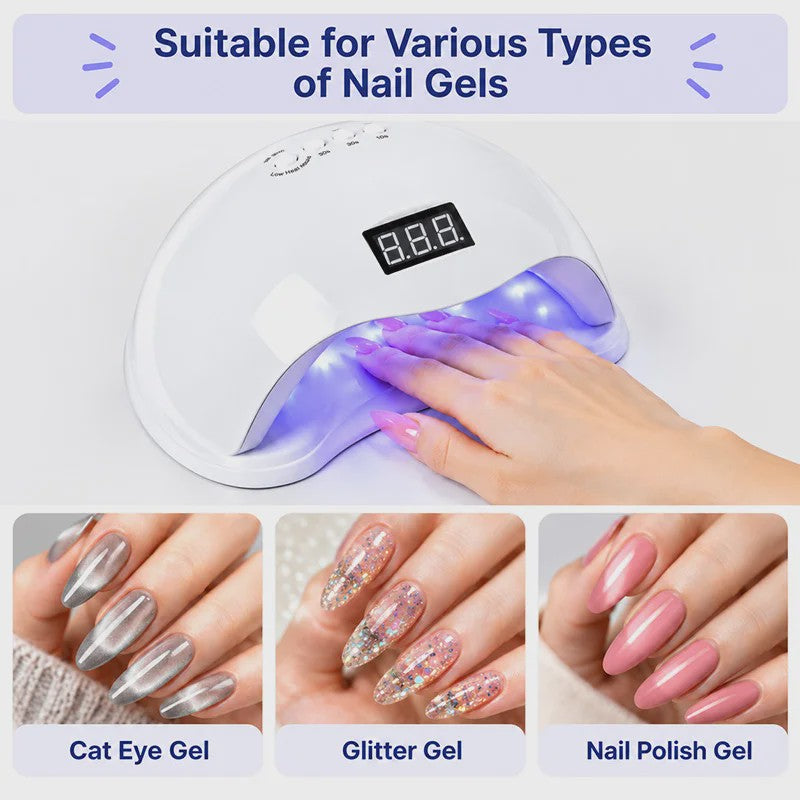 Professionele UV/LED Nageldroger Lamp met LCD Display en Smart Sensor - Snel Drogen van Gel Polish