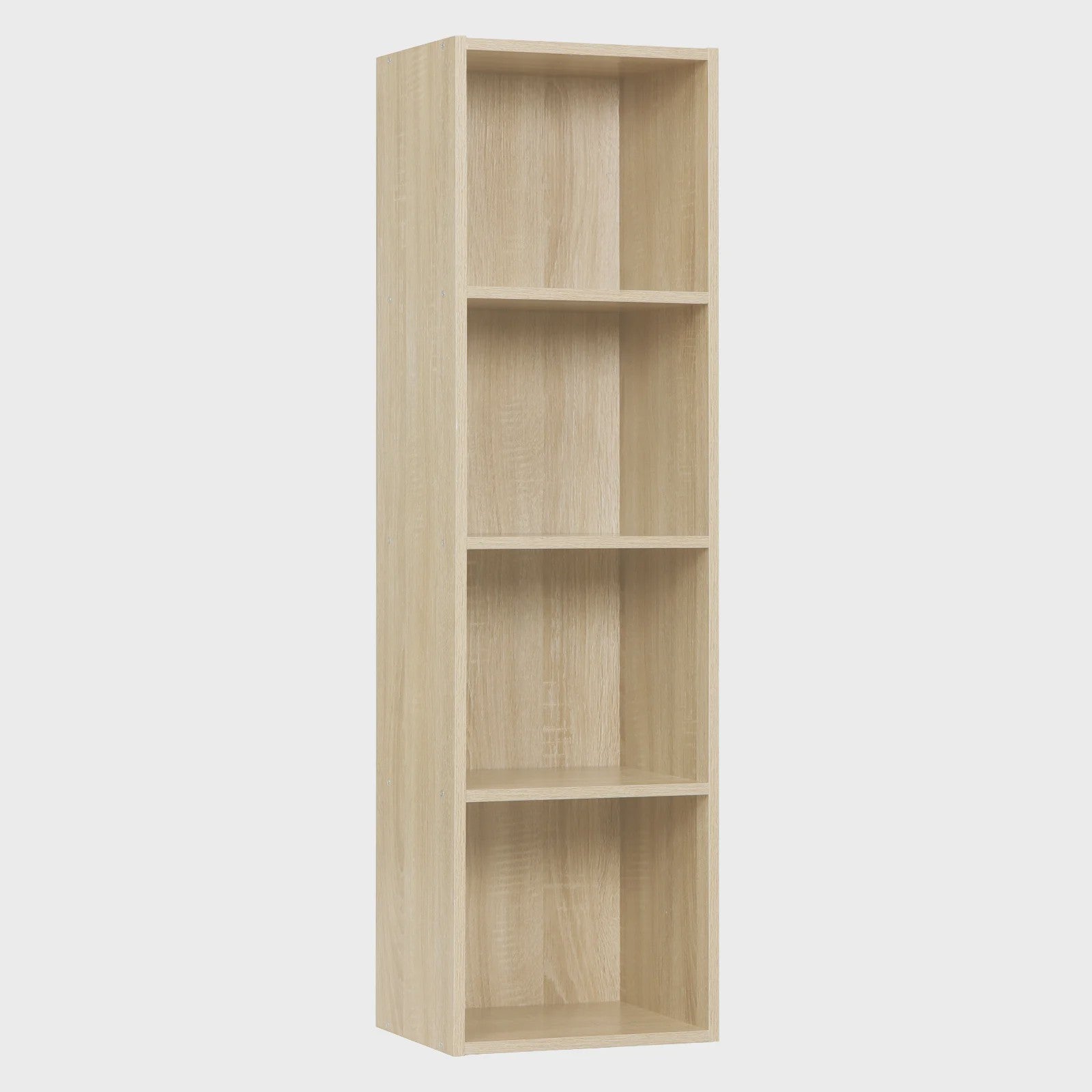 WOLTU Staande Boekenkast Hoekrek met 4 Compartimenten - Compact en Stijlvol