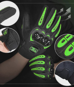 Waterdichte Motorhandschoenen met Touchscreen & Bescherming - Anti-val & Anti-slip