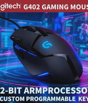 Logitech G402 Hyperion Fury FPS Gaming Muis - 1ms Respons, 32-bit ARM Processor, Anti-Slip