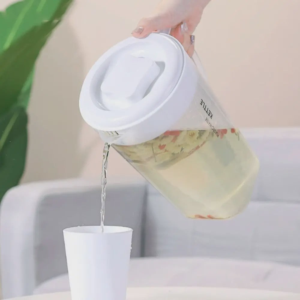 Grote Kunststof Waterkan met Deksel - 1.3L, 2.2L, 3L - Hittebestendig & Valbestendig