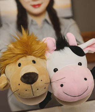 Zachte Pluche Handpoppen - Educatief Speelgoed voor Baby's en Kinderen (Diverse Dieren)