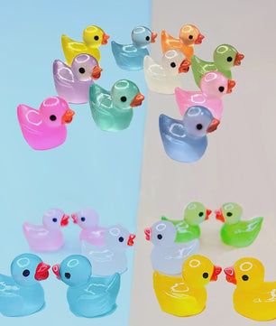 Lichtgevende Mini Eendjes - Decoratie & Micro Landschap - Set van 30/60/100 Stuks