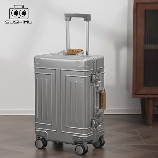 Luxe Aluminium-Magnesium Trolley Koffer - 20, 24, 28 inch