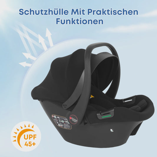 Baby Voyage Baby Autostoeltje Groep 0+ (0-12 Maanden) - Max 12kg, Zonnekap, I-Size