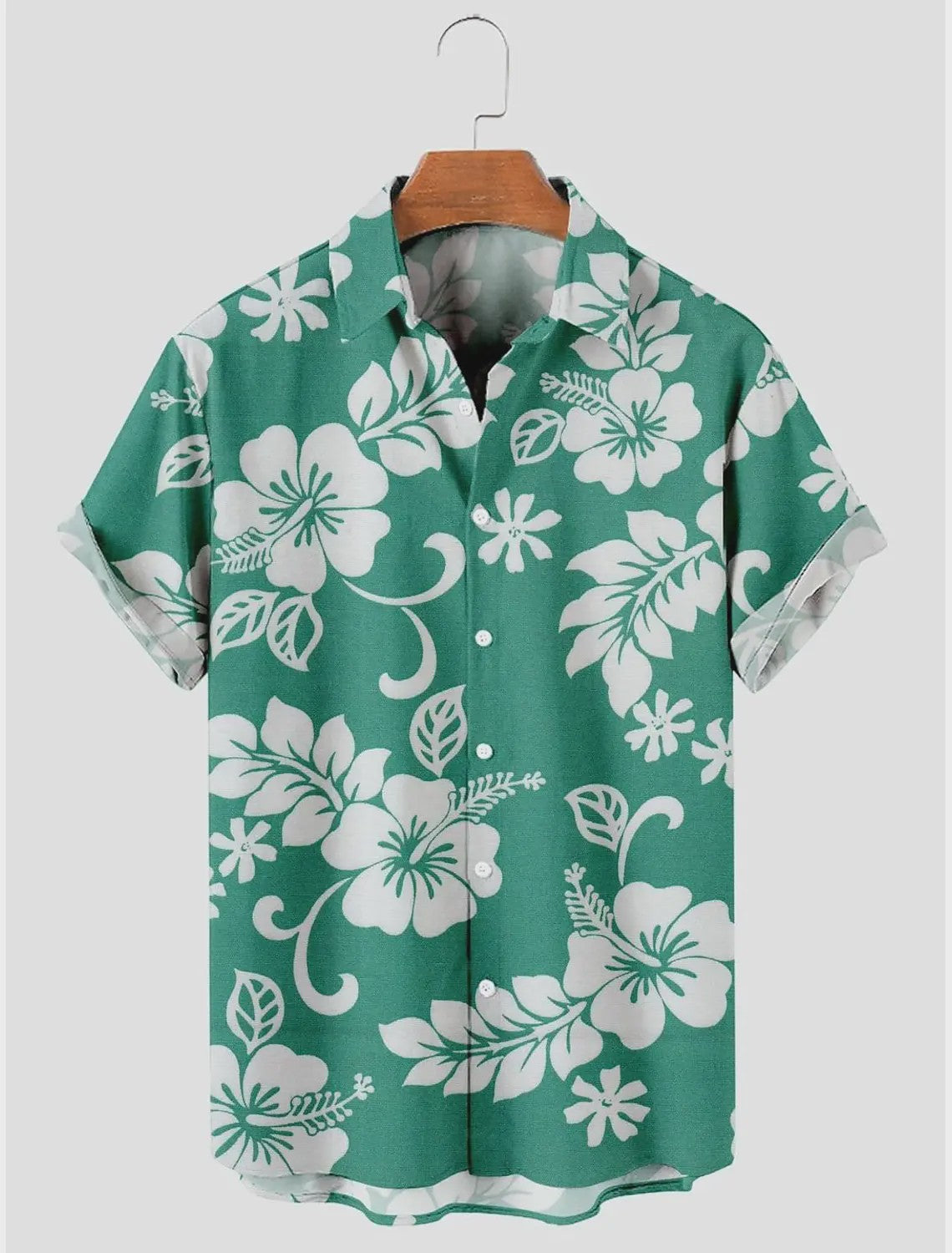 Heren Aloha Hawaï Hawaïaanse Bloemenprint Shirt Korte Mouw