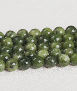 Natuursteen Zuidelijke Jade Kralen - Donker Groen, Rond, 4-10mm - Voor Sieraden Maken