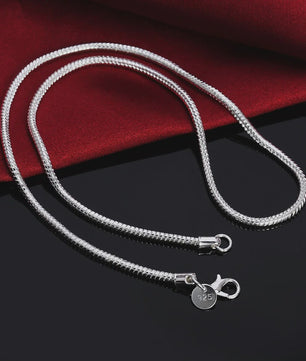 Zilveren Slangenhalsketting 925 Sterling Zilver - 45-60cm, 1-3mm Dik - Voor Heren & Dames - Perfect voor Hangers