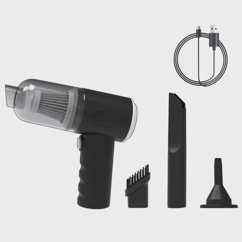 Draadloze Mini Stofzuiger 9000Pa - Krachtige Zuigkracht, USB Oplaadbaar voor Auto & Huis