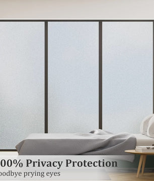 Raamfolie Privacy Matglas - Zelfklevend & Herbruikbaar voor Huis en Kantoor