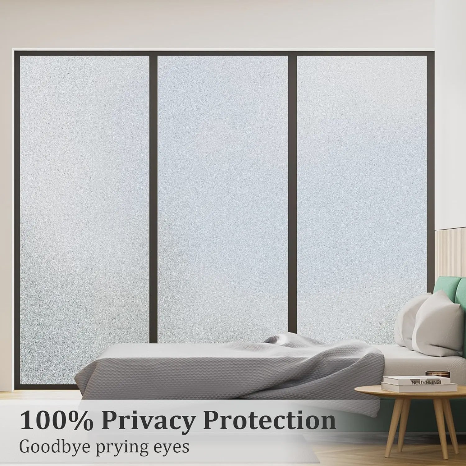 Raamfolie Privacy Matglas - Zelfklevend & Herbruikbaar voor Huis en Kantoor