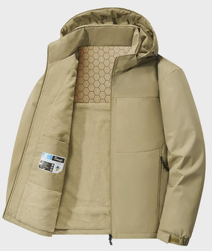 Heren Winterjas Parka - Winddicht, Afneembare Capuchon & Fleece Voering