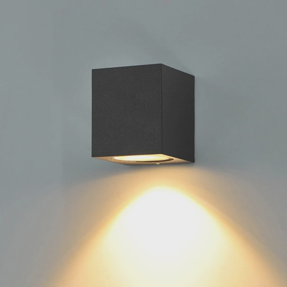 Moderne LED Wandlamp IP65 Waterdicht - Binnen & Buiten - 5W/10W Up/Down Licht - Kubus Design voor Tuin & Portiek