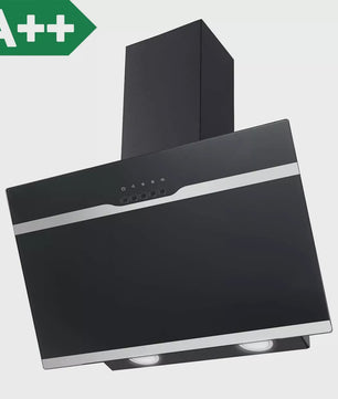 TopStrong Wandafzuigkap 60cm Zwart RVS - Eenvoudig Reinigbare Filters