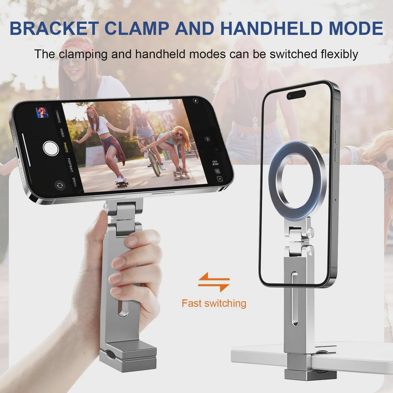 Magnetische Telefoonstandaard: Draagbaar, Opvouwbaar & Verstelbaar voor iPhone