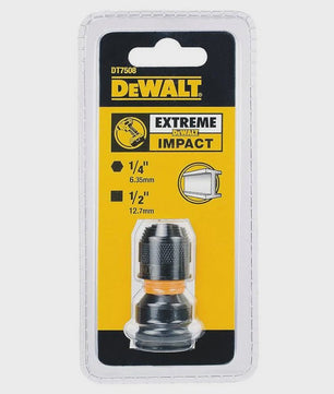 DEWALT DT7508-QZ Adapter 1/4" Hex naar 1/2" Vierkant - Slagvast