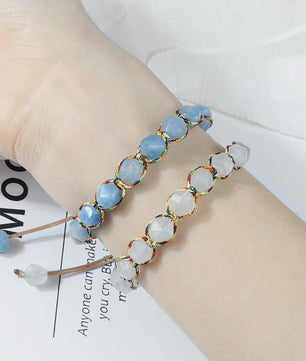 Unieke Kralen Armband - Natuurlijke Tijgeroog, Amethist & Rozenkwarts - Verstelbaar