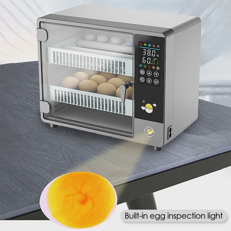 Automatische Incubator voor 24 Eieren met Temperatuurcontrole en Keerfunctie