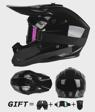Off Road Motorcross Helm met Vizier & Goggles - Veilig & Comfortabel