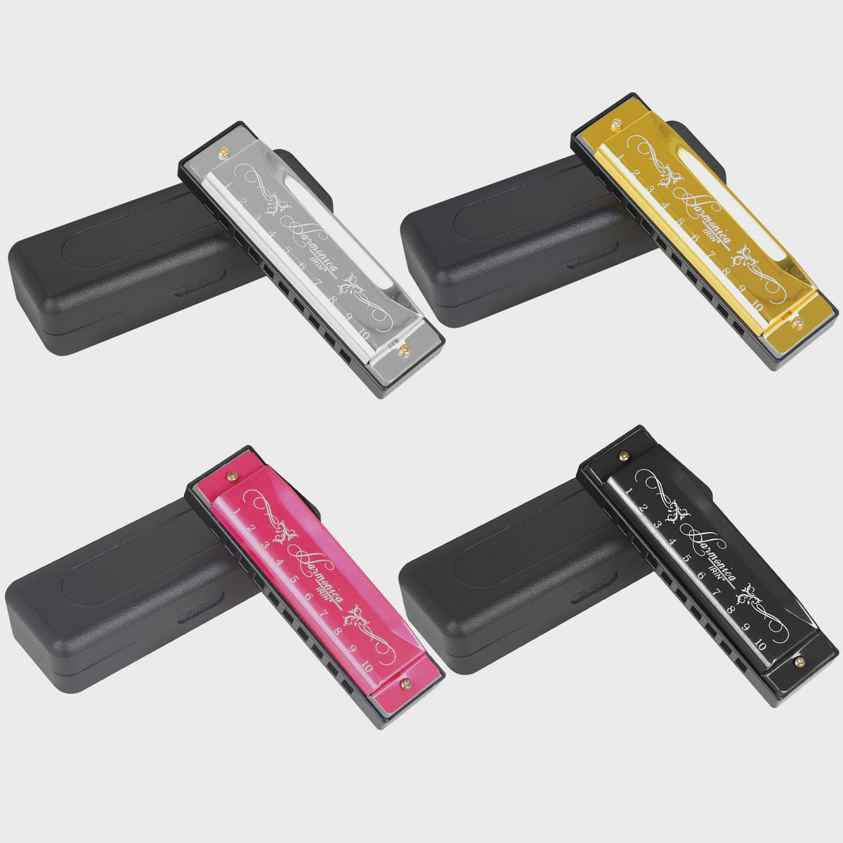 Professionele 10-Gats Mondharmonica in C-Toon met Beschermhoes - Ideaal voor Beginners