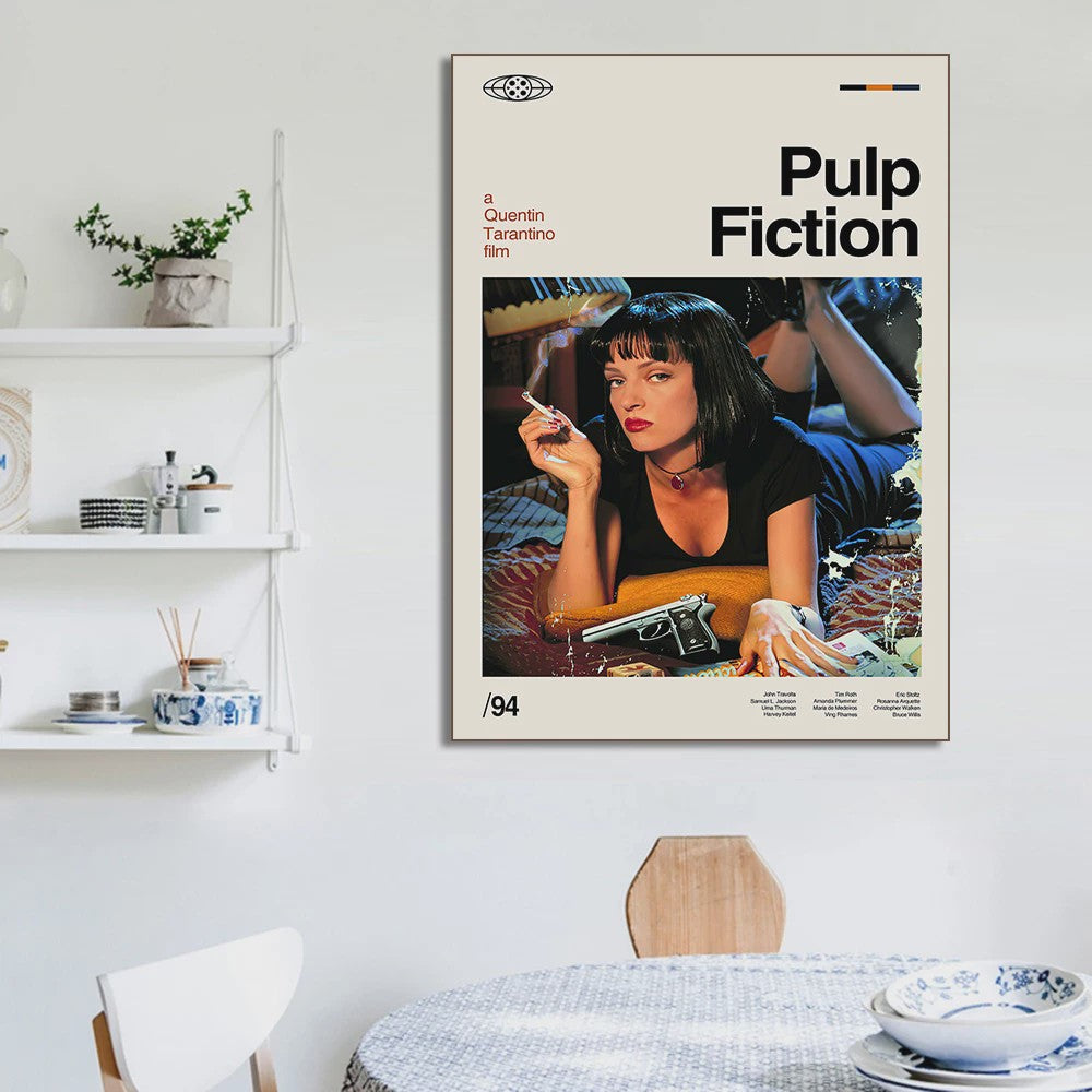 Iconische Film & TV Canvas Posters: Friends, Back to the Future, Pulp Fiction, The Godfather