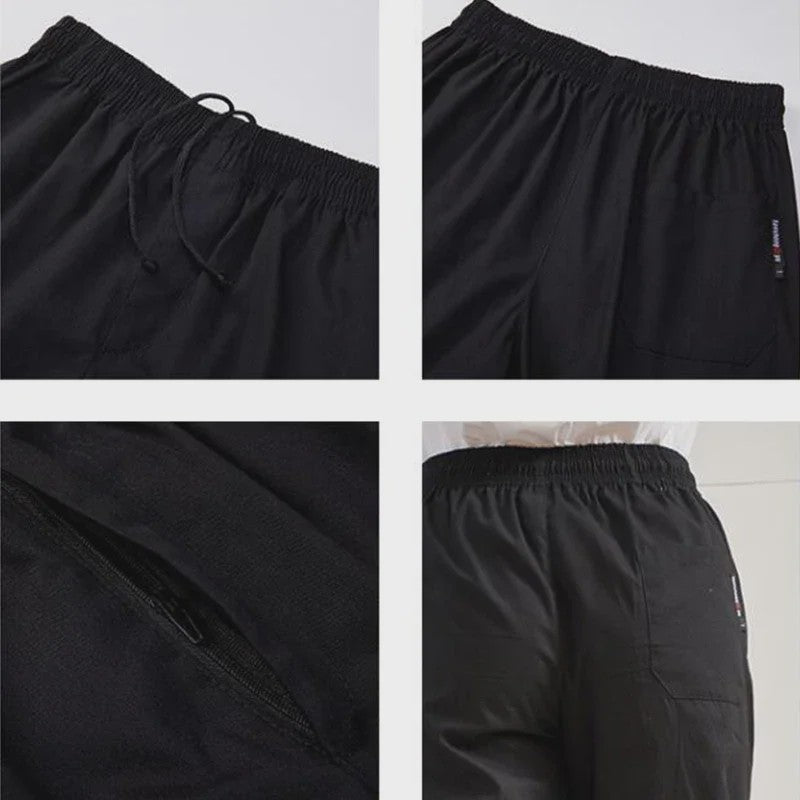Unisex Koksbroek Zwart - Comfortabele Werkbroek voor Horeca Personeel
