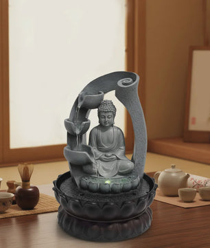Zen Boeddha Tafelwaterpartij met Fontein - Meditatieve Decoratie voor Huis & Kantoor