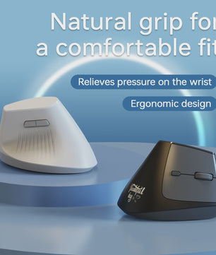 Ergonomische Verticale Draadloze Muis - Oplaadbaar, Bluetooth & 2.4G