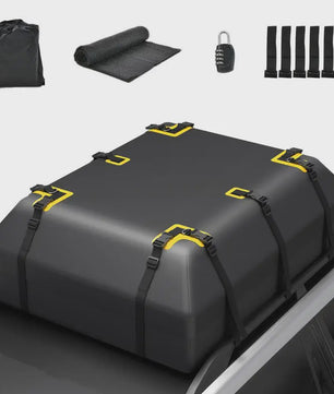 600L Waterdichte Dakkoffer Bagagebox voor Alle Auto's - Zwart