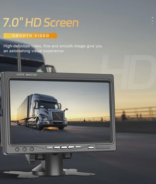 Draadloze Achteruitrijcamera met 7" HD IPS Scherm voor Vrachtwagen, Bus, Camper