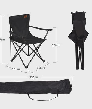 Opvouwbare Campingstoel met Bekerhouder en Draagtas - Lichtgewicht & Duurzaam