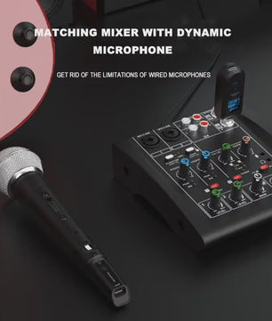 Draadloos UHF XLR Microfoon Systeem: Zender & Ontvanger voor Mixers, Gitaren & Meer