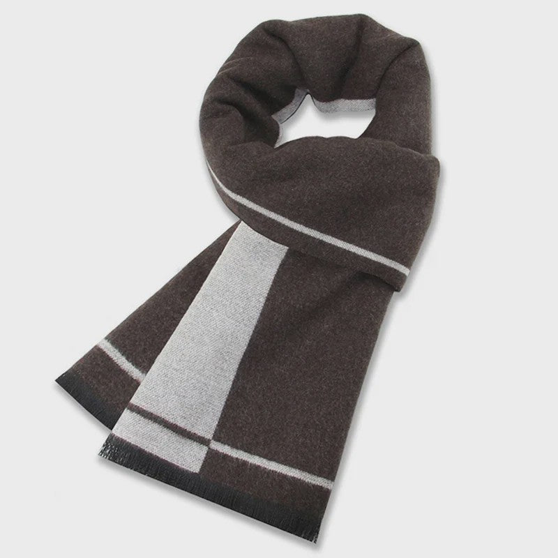 Luxe Wollen Plaid Sjaal voor Heren - Warm & Stijlvol