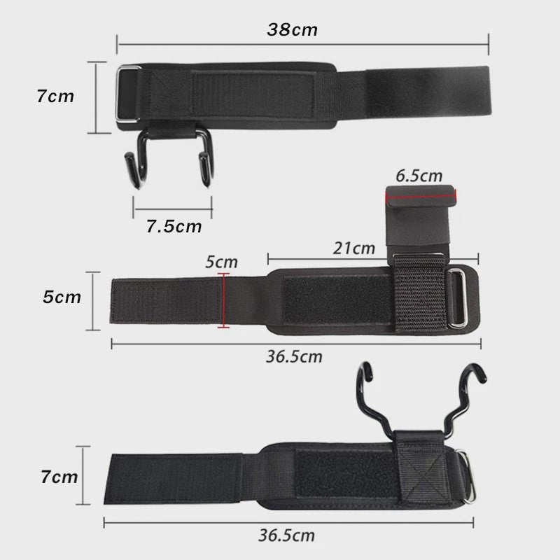 Fitness Grip Hooks met Polsbanden - Verbeter je Kracht en Grip bij Gewichtheffen