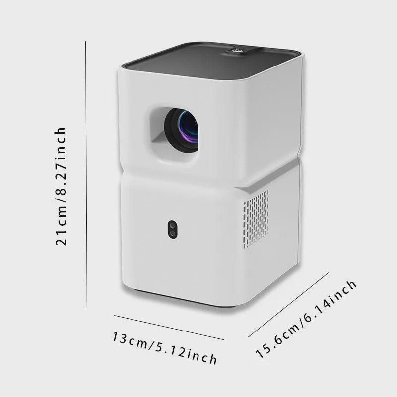 PANDA PF03 Projector: Draadloze Full HD Beamer met Bluetooth, WiFi6, Auto Keystone & 200 ANSI Lumen voor Thuis en Buiten
