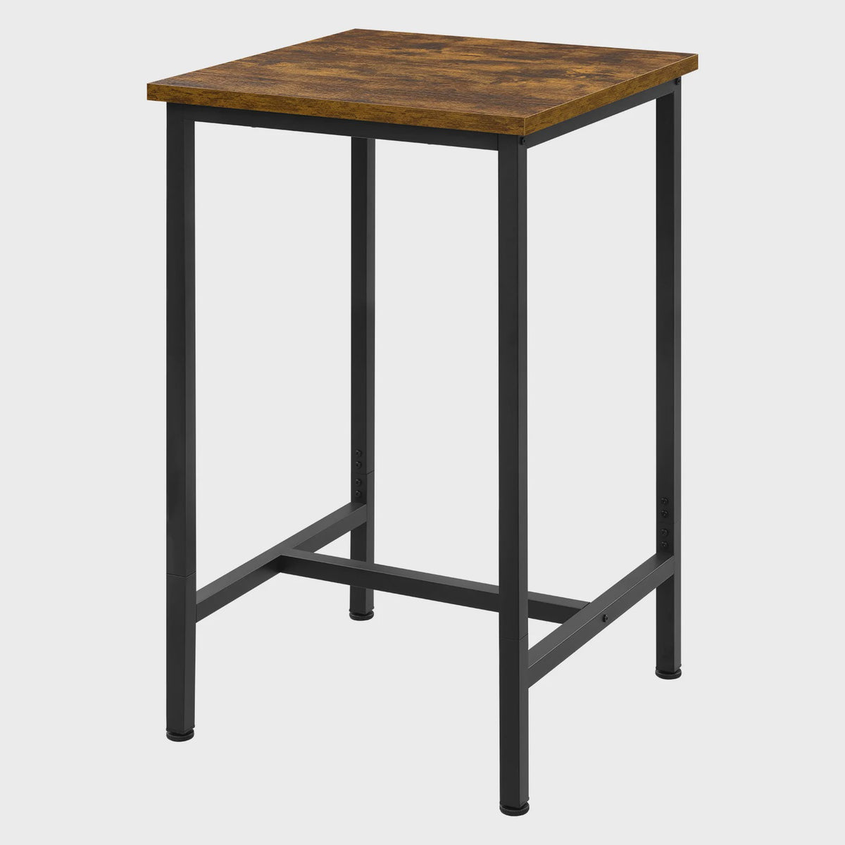 WOLTU Bartafel Vierkant 60x60cm Hoog - Stijlvol Keuken & Bistro Meubel met Metaal Frame