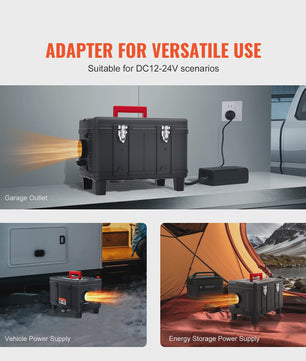 8KW Diesel Luchtverwarmer 12V/24V met Bluetooth & CO Alarm - Parkeerverwarming