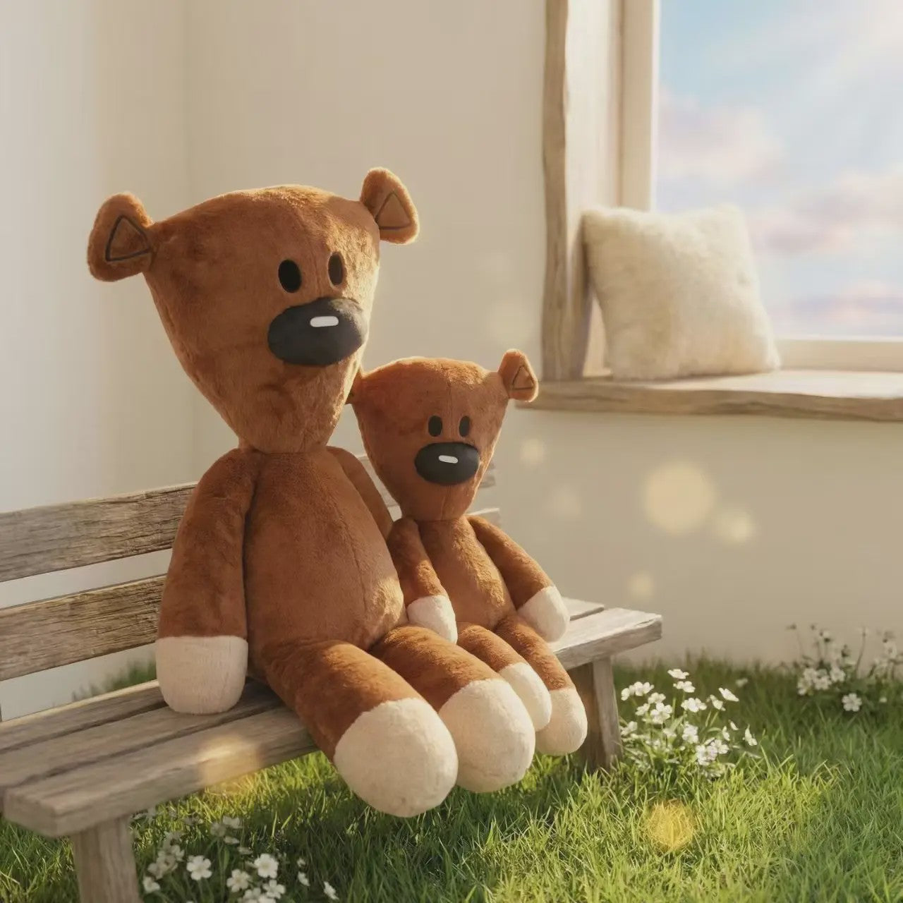 Mr. Bean Knuffelbeer Pluche Speelgoed - Zacht & Decoratief, Cadeau voor Kinderen en Volwassenen