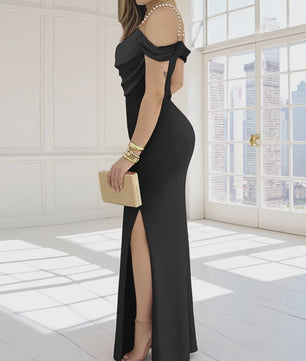 Zomer Avondjurk Dames - Strappy, Sexy Slim Fit met Hoge Split