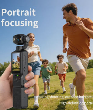 4K Handheld Gimbal Actiecamera met 180° Draaibare Lens - Anti-shake Pocket Vlog Camera