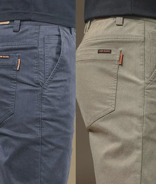 Herfst/Winter Heren Slim Fit Katoenen Broek - Casual & Zakelijk
