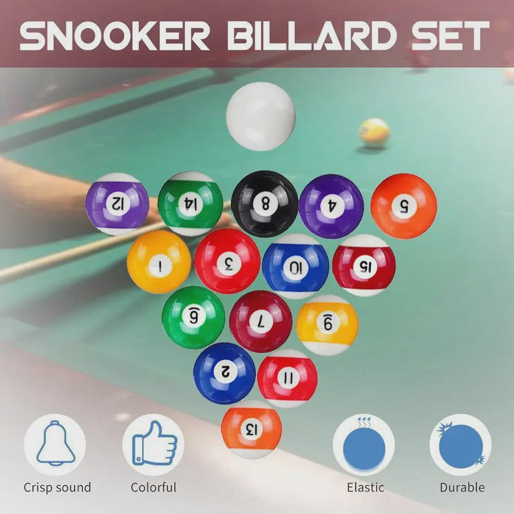 Set Billardballen voor Kinderen - 25mm Kleine Pool & Snooker Ballen
