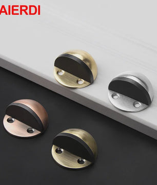 RVS Deurstopper met Sticker & Schroef - Zonder Boren, Magnetisch of Normaal