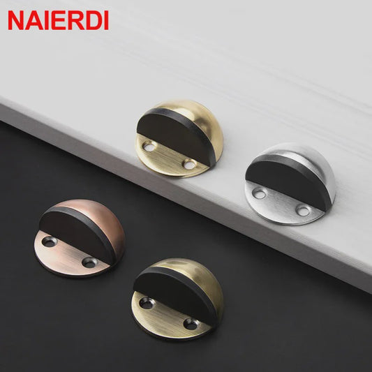 RVS Deurstopper met Sticker & Schroef - Zonder Boren, Magnetisch of Normaal
