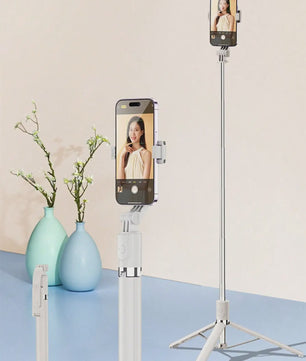 170cm Selfie Stick met Tripod & Afstandsbediening - Draadloos Uitschuifbaar voor Smartphones