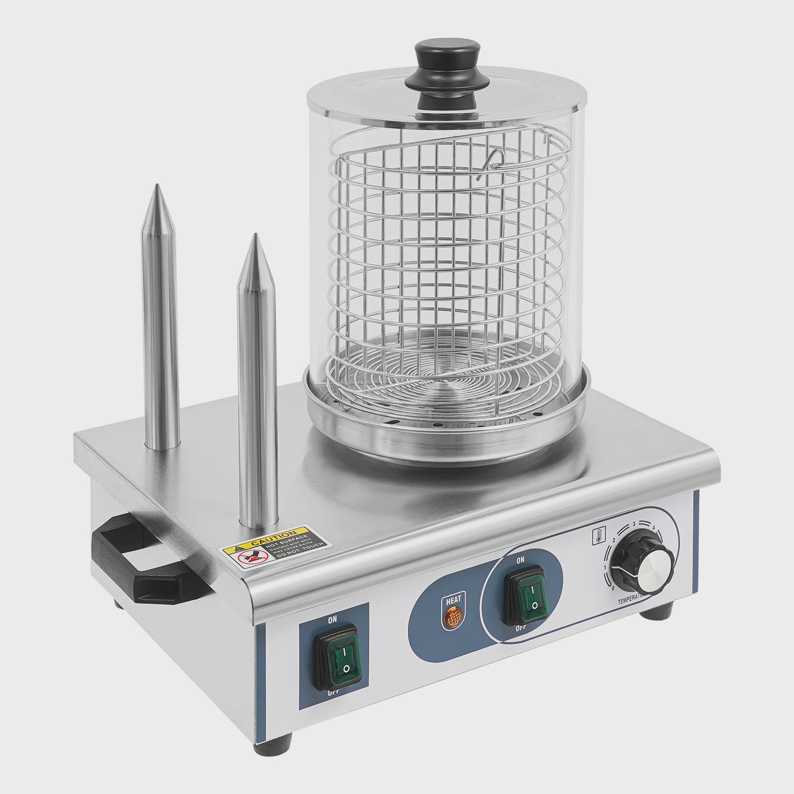 Professionele Hotdog Grill & Warmer - 550W Elektrische Worstmachine