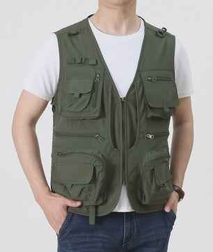 Tactisch Vest Heren - Veelzijdige Werk- en Fotovest met Mesh en Zakken