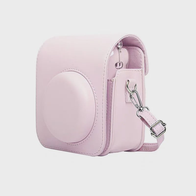PU Lederen Beschermhoes met Schouderband voor Fujifilm Instax Mini 12 Camera
